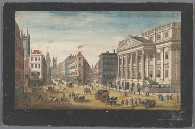 Udsigt over Mansion House i London En udsigt over Mansion House (...) (titel på objektet) London (serietitel) af Robert Sayer