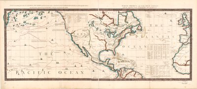 Kort, der indeholder Californiens kyster, New Albion og russiske opdagelser mod nord; med halvøen Kamtschatka, i Asien, over for denne; og øer, spredt over Stillehavet, nord for linjen. Nordamerika og Vesten af Robert Sayer And John Bennett