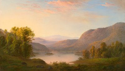 Udsigt i Laurentian-bjergene, nær Québec af Robert Scott Duncanson