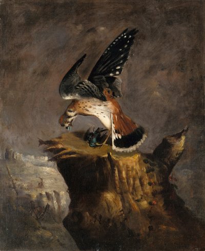 Grib og dens bytte, 1844. af Robert Seldon Duncanson