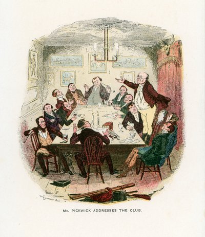 Illustration til Pickwick Papers af Robert Seymour