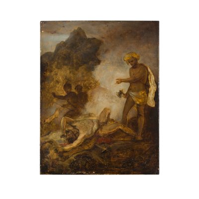 Don Raphael og hans ledsagere overrasket af Corsairs (olie på papir lagt på panel) af Robert Smirke