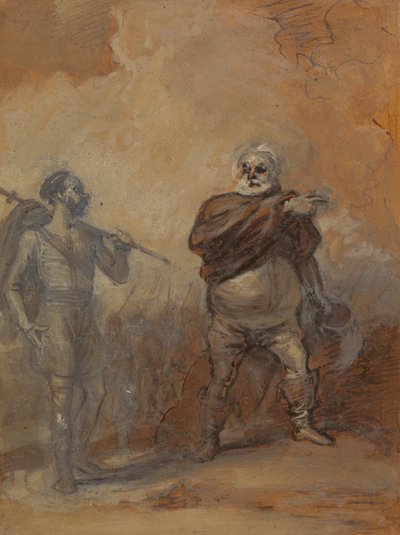 Falstaff instruerer Bardolph af Robert Smirke