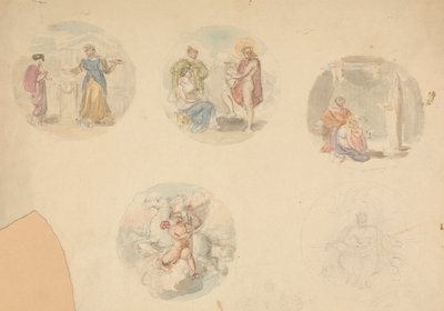 Fem vignetter af scener fra oldtiden af Robert Smirke