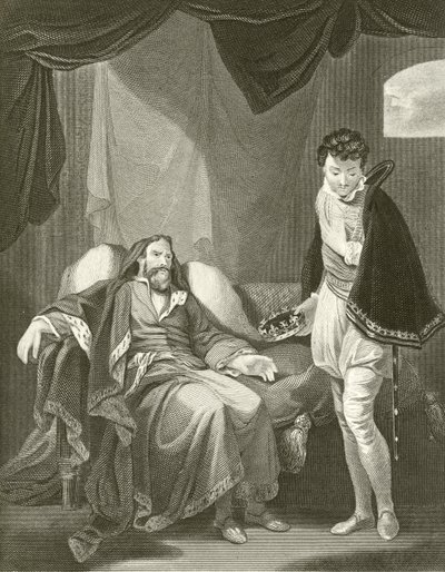 Henrik IV irettesætter prins Henrik af Robert Smirke