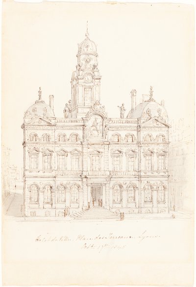 Rådhus, Place des Terreaux, Lyon af Robert Smirke