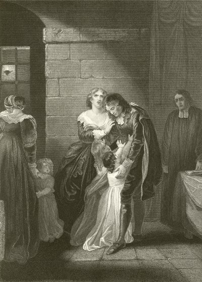 Lord William Russells sidste interview med sin familie af Robert Smirke