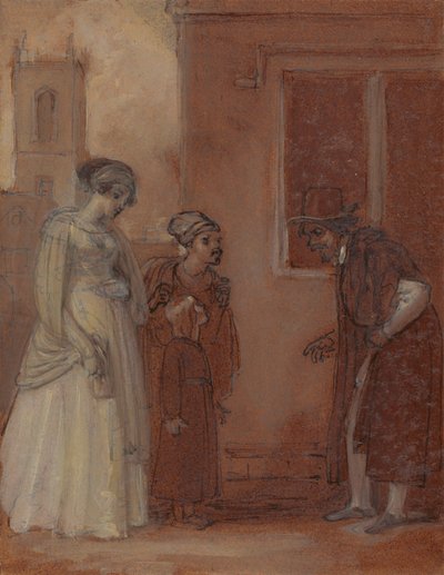 Mester William Page og Sir Hugh Evans af Robert Smirke
