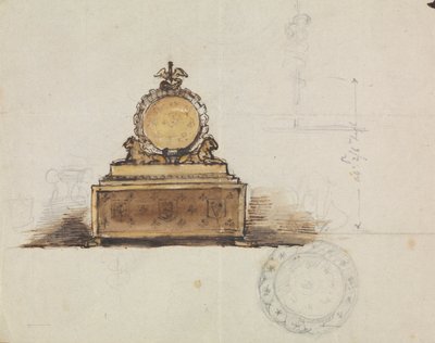 Studer for et møbel af Robert Smirke