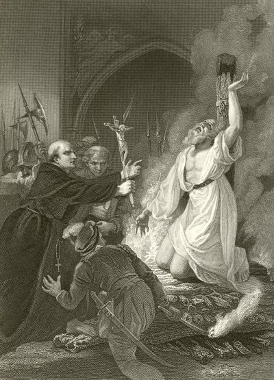 Ærkebiskop Cranmers martyrium af Robert Smirke