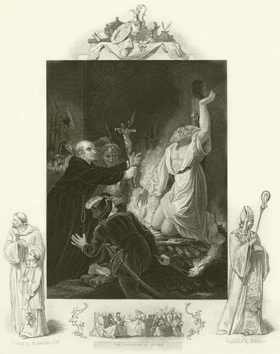 Ærkebiskop Cranmers martyrium af Robert Smirke