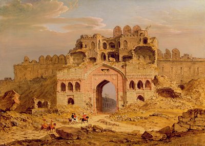 Indenfor hovedindgangen til Purana Qila, Delhi af Robert Smith