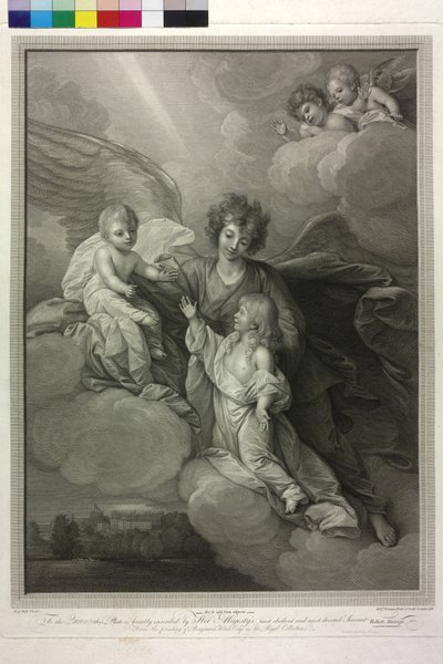 Apotheose af de afdøde børn af kong George III af England og hans kvindelige dronning Charlotte af Robert Strange
