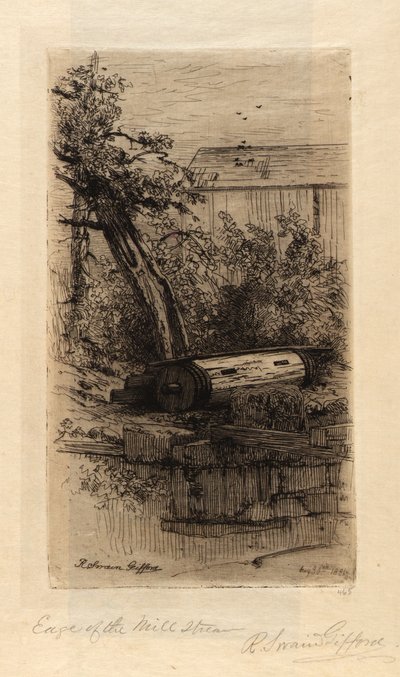 Kanten af møllestrømmen af Robert Swain Gifford