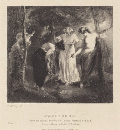 Narcissus af Robert T. Stothard after Thomas Stothard