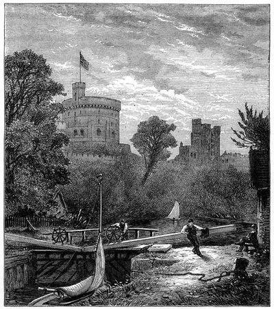 Gammel Windsor Lock, 1880. af Robert Taylor Pritchett