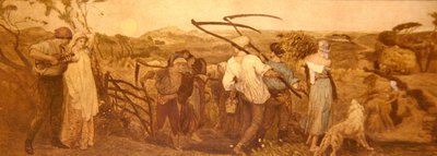 Harvest Moon, ca. 1883 (håndfarvet radering på papir) af Robert Walker Macbeth