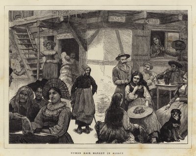 Menneskehårmarked i Alsace af Robert Walker Macbeth
