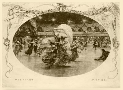 Midnight Moths (ætsning) af Robert Walker Macbeth