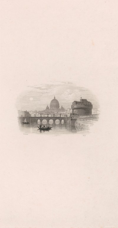 Rom, St. Angelos slot (vignet) af Robert Wallis