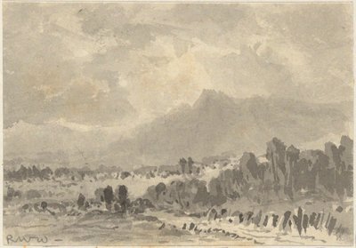 Landskab - Klipper og bjerge af Robert Walter Weir