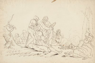 Scene after Salvator Rosa af Robert Walter Weir