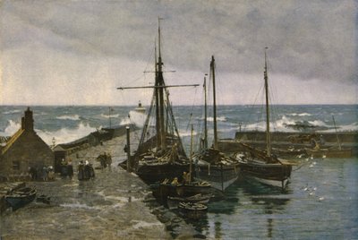 Hjem og ly, 1905, c1930. af Robert Weir Allan