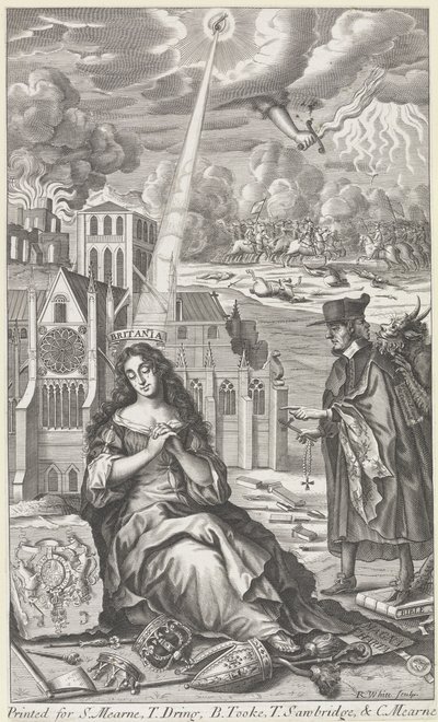 Britannia græder over landets tilstand, 1682 af Robert White
