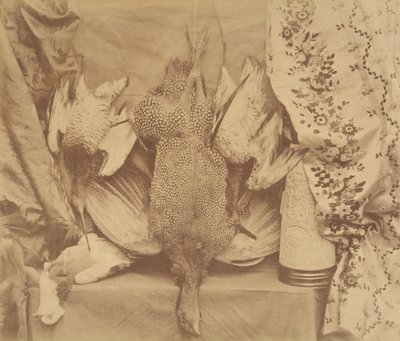 Stilleben og broderi, 1856. af Robert Wilfred Skeffington Lutwidge