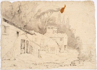 Italiensk bondegård af Robert Wilhelm Ekman