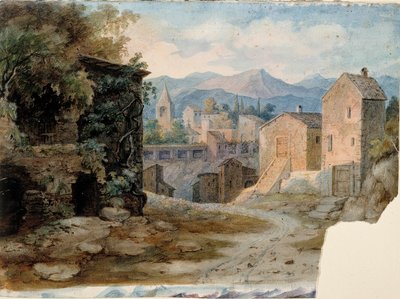 Italiensk bjergby af Robert Wilhelm Ekman