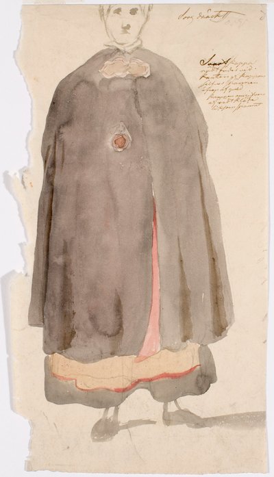 Stående bondekone af Robert Wilhelm Ekman