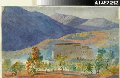 Subiaco, Rocca Abbaziale af Robert Wilhelm Ekman