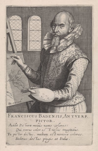 Portræt af Frans Badens af Robert Willemsz de Baudous