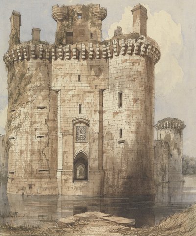 Caerlaverock Castle Entrance Gateway og flankerende tårne af Robert William Billings
