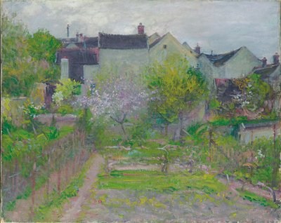 Grez-sur-Loing (olie på lærred) af Robert William Vonnoh