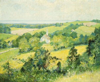 New England Hills af Robert William Vonnoh