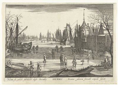 Vinter Hyems (titel på objekt) The Four Seasons in Seascapes (serietitel) af Robert de Baudous