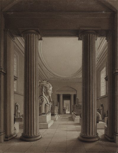 British Museum, ca. 1840 af Robert the Younger Havell