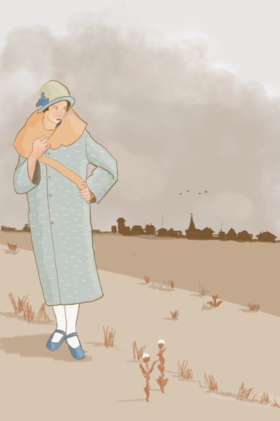 Flapper-mode, 2022 (digital) af Roberta Murray