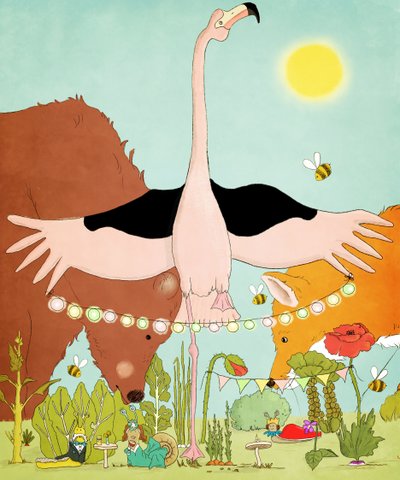 The Garden Party, 2020 (digital) af Roberta Murray