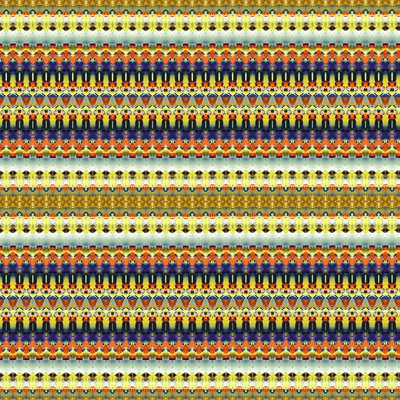 Tribal Orange Stripe af Robyn Parker