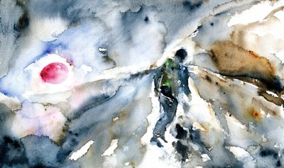 Figur i abstrakt lys af RodMacIver