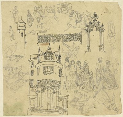 Arkitektur og figurer af Rodolphe Bresdin