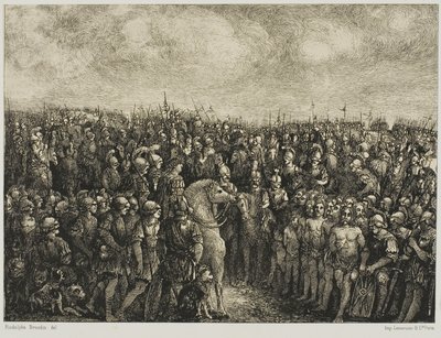 Cæsar og hans fanger af Rodolphe Bresdin