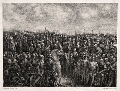 Cæsar og hans fanger af Rodolphe Bresdin