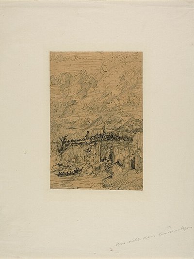 Byen i bjergene af Rodolphe Bresdin