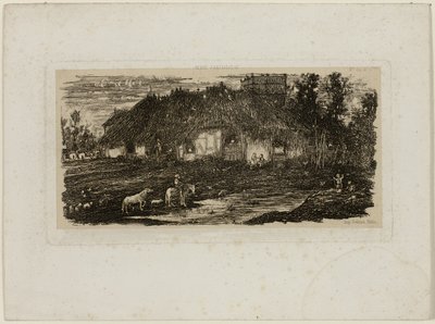 Gårdsplads, fra Revue Fantaisiste af Rodolphe Bresdin