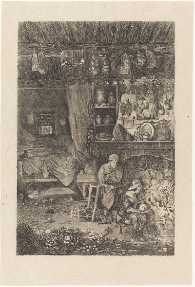 flamsk interiør af Rodolphe Bresdin