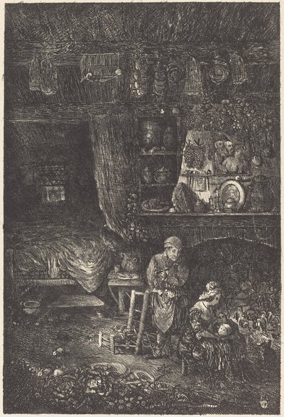 flamsk interiør af Rodolphe Bresdin